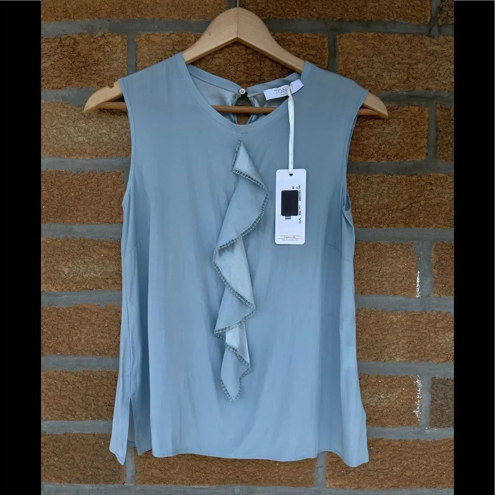 Tonet cascade silk blouse 38